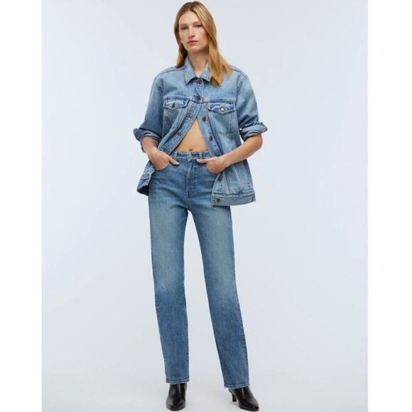 NWOT Madewell The '90s Straight Jean In Rondell Wash Size 30 - Picture 1 of 9